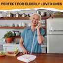 Uvital Big Button Phone for Seniors, Corded Landline Phone with 9 One-Touch Dialing Big Buttons, Hands-Free Calling, Loud Ringer, Easy to Use for Visually Impaired Telephone for Seniors