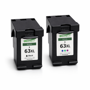 GREENBOX 63XL Ink Cartridges Black/Color Combo Replacement for HP 63XL 63 XL Ink Cartridge for OfficeJet 3830 5255 5258 Envy 4520 4512 4513 4516 DeskJet 1112 1110 3630 3634 2130 2132 Printer, 2 Pack
