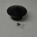 T Tulead Stainless Steel Chimney Cap Cone Top Vent Cover 110mm/4.33" Exhaust Cap Black Roof Chimney Cover with Screws