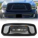 BDBO Front Grill Compatible With Dodge Ram 1500 2013-2018, Matte Black | Compaitble with 2019-2023 Ram 1500 Classic, Front Bumper Grille, With Accessories / Letters