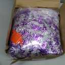 Ceenna 4 Pcs 32.8 ft Christmas Tinsel Garland with 32.8ft 100 LED Lights for Wall Mounted Hanging Xmas Tree Party Christmas Room Decor, Wedding, Birthday, Party Supplies (Purple)