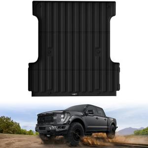 LASFIT 5.5FT Bed Mat for Ford F-150 2015-2023| F150 Lightning 2022 2023 67.1" Trcuk Bed Liner TPE All Weather Protector Durable & Easy Clean-Not Fit for Drop in Bedlienr