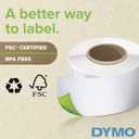 DYMO Authentic LW White Mailing Address Labels, For LabelWriter Label Printers, 1-1/8" x 3-1/2", 2 Rolls of 350 (700 Total)