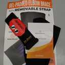 DR. BRACE Elite Elbow Brace Support, Breathable Elbow Compression Sleeve with Gel Pad for Golfer's, Tennis Elbow & Tendonitis Treatment & Pain Relief 2024 (Black, Large)