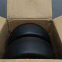 13x6.50-6 Flat Free Lawn Mower Tires and Wheels 3/4" 5/8" 1/2" Ball Bearings, 13x6.5x6 Zero Turn Mower Front Tires, Smooth Tires for Commercial Grade Lawn 5.5"-7.5" Adjustable Centered Hub (White)