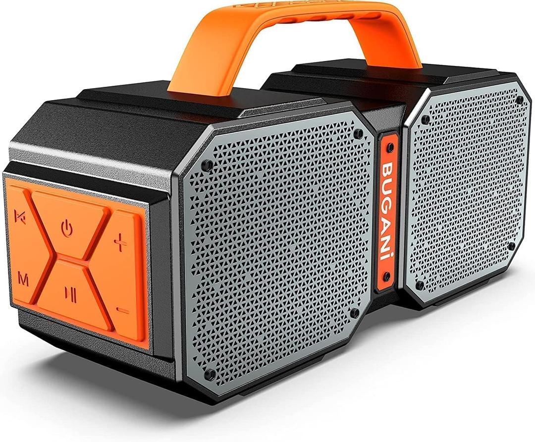 BUGANI M83 Speaker IPX6 Waterproof Portable Large Wireless Speaker, Bluetooth 5.2, Wireless Two Pairing,24H Playtime, Suitable for Family Gatherings and Outdoor