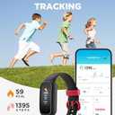 BIGGERFIVE Vigor 2 L Kids Fitness Tracker Watch for Boys Girls Ages 5-15, Activity Tracker, Heart Rate Sleep Monitor, IP68 Waterproof, Pedometer, Calorie Step Counter Watch, Black