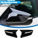 Side Mirror Covers for Chevy Malibu 2016 2017 2018 2019 2020 Accessories Ox Horn Side Mirror Cover Side Door Rearview Mirror Cover Exterior Decoration(With Turn Signal,Glossy Black)