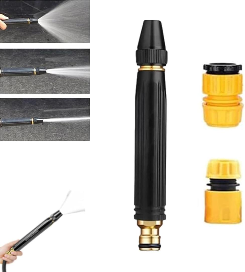 Home High-Pressure Car Wash Water Gun with Booster Nozzle, High Pressure Washer Gun & Nozzle Set Multi Function Home Lawn & Garden Watering Sprayer for Plant Watering Lawn Car