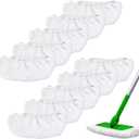 Mop Pad Refills for Swiffer Sweeper Mop - 10Pack Microfibre Mop Head Replacement Mop Pads for Swiffer Sweeper Mop Wet Dry Cleaning, Reusable and Washable