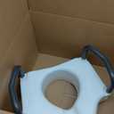 Drive Medical 2-in-1 Raised Toilet Seat with Removable Padded Arms - Elevated Bathroom Safety Support - Secure Locking Attachment - Easy Height Assistance - Durable Construction, Standard Toilets