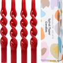 Red Tall Taper Candles Unscented Candle Sticks and Dripless-Perfect as Dinner Candles and Christmas Candles,3pcs10(Burgundy-B)