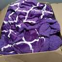 Purple King Size Comforter Set, Sherpa Fleece Bedding Comforter Set King Size for Winter, Fluffy Soft Fuzzy Reversible Warm Bed Set with 2 Pillowcases 104 x 90 Inches