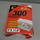 CAREGY 300 Pack Laminating Sheets, Holds 8.5 x 11 Inch Sheets,5 Mil Thermal Laminating Pouches,9 x 11.5 Inches Lamination Sheet Paper for Laminator, Clear, Letter Size, Office and School Supplies