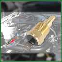 Motoforti Radiator Engine Cooling Fan Temperature Sensor Switch 3/8" NPT | Thermo sensor switch, 140 Degree on 125 Degree Off, Long-lasting, Universal