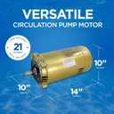 Hayward SP1610Z1MBK Motor Replacement for Select Hayward Pump, 1.0 HP Maxrate Motor