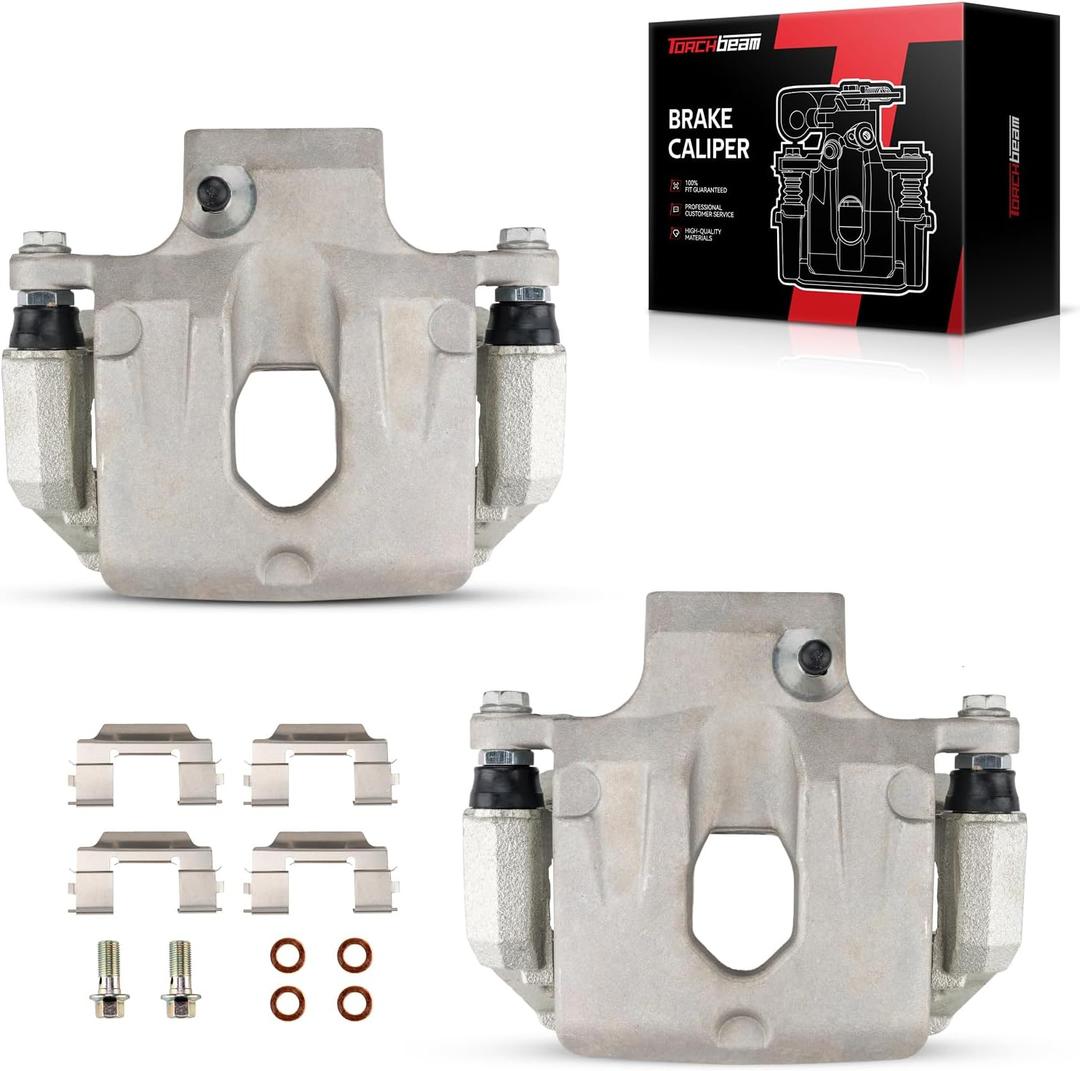 Torchbeam Rear Brake Calipers Set for Chevrolet Trailblazer 2002-2009, GMC Envoy 2002-2009, Chevrolet Trailblazer EXT 2002-2006, Rear Left and Rear Right Calipers with Bracket 18B4805+18B4804