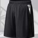 Athletic Shorts for Men with Pockets and Elastic Waistband Quick Dry Activewear (XX-Large, Black)