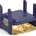 Chick Brooder Heating Plate with Adjustable Temperature, 10"x10" Chicken Brooder Heater for Baby Chicks, Ducklings, Safer Alternative to Heat Lamps, Adjustable Height, 50W Brooder Plate(Blue)