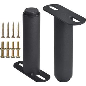 Metal Furniture Legs, Adjustable Round Bed Sofa Desk Cabinet Foot Legs, Heavy Duty Thickened Replacement Table Chair Bed Center Frame Slat Support Legs (10.75in)