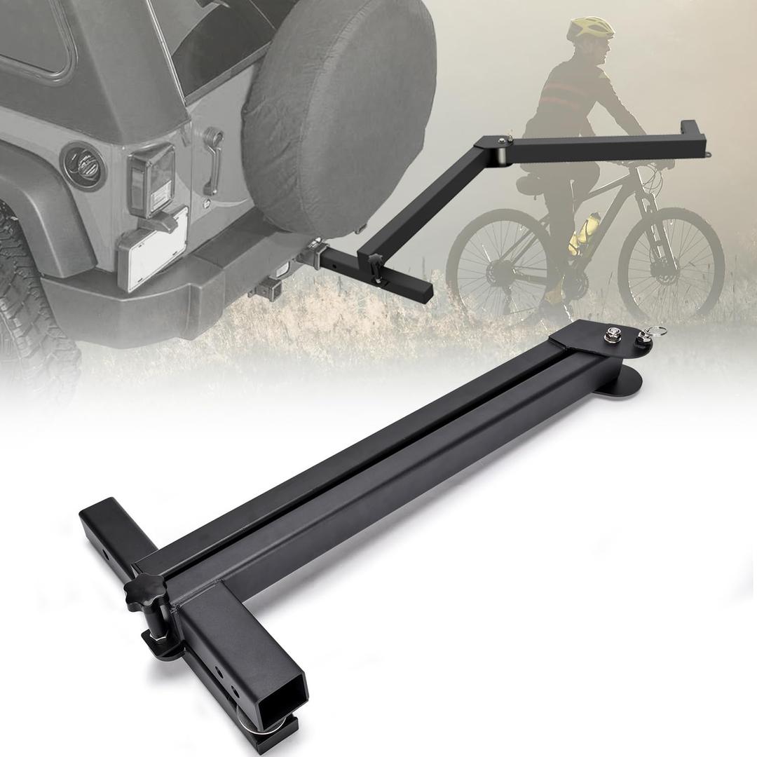 TOPOWN Swing Away Hitch Adapter, Hitch Mount Swing Arm for 2” Receiver | Heavy Duty Alloy Steel with Powder Coating, Hold Up to 260 lbs, Compatible with Most 2 Inch Hitch Racks