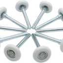 Garage Door Roller, White 1.8" Quiet Nylon Garage Door Wheels 4" Stem for Garage Track Replacement with Premium Sealed 11 Ball Bearing, 10 Packs