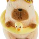 Capybara Plush Toys - 10'' Soft and Cute Capybara Plushies Pillow Capibara Stuffed Toy, Kawaii Capibara Stuffed Animal Plush for Home Dcor or Gift (Swimming Circle)