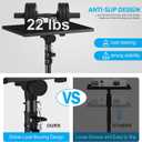 Projector Stand Tripod Adjustable, Laptop Height from 23.5 to 46.5 inches with Gooseneck Phone Holder, Floor for Office, Home, Stage, Studio, DJ Racks Holder Mount, 23.5inch-46.5inch