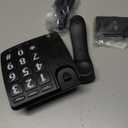 Big Button Phone for Elderly, HePesTer P-02 Amplified Corded Phone for Hearing Impaired Aid with Extra Loud Ringer Landline Telephone for Seniors Home House Phone Wall Mountable