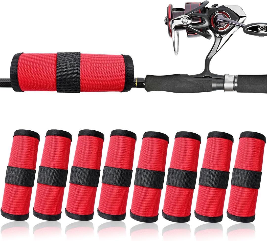 8 Pack Fishing Lure Covers，Lure Wraps for Fishing Rod，Fishing Hook Bait Covers