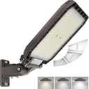 LTBLIGHT 240W Dusk to Dawn Parking Lot Light,Timed Dimmer Ploe Lights, 1x Max.240W