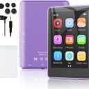 64GB MP3 Player with Bluetooth 5.3, 2.8 Inch Touch Screen, HiFi Sound Portable Music MP4 Player for Kids,Built-in Speaker,Recording,FM Radio,Random sequential Folder Play Expandable up to 128GB