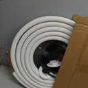 25 FT Air Conditioning Copper Hose Hose Extension, 1/4 and 1/2 Inch Thickened Insulation Cotton with Nuts and Other Accessories Fit for Mini Split Air Conditioner
