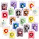 20 Pack Strong Scented Candles Gift Set with 10 Fragrances for Home and Women, Aromatherapy Soy Wax Glass Jar Candle