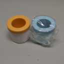 Ice Cube Tray 2pcs Silicone Ice Cube Mold Round Ice Bucket Home DIY Refrigerator Freeze Ice (Yellow & Blu)