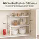 Set of 2 Cabinet Organizers 16.1''W 44 LBS Load Capacity Heavy Duty Kitchen Pantry Shelves Counter Countertop Storage Racks