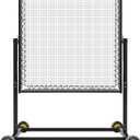 MR Height Adjustable Rebounder, Portable Sports Bounce Back Net, Adjustable Angle Pitch Back Return Net, Rebound Wall for Lacrosse, Baseball, Softball, Soccer, Football, Basketball, Volleyball, Tennis