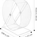 10.24 Inch Silent Hamster Running Wheel with Rack Exercise Toy for Hedgehogs Squirrels and Small Pets Indoor Quiet Fitness Wheel