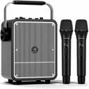 150W High-Power Karaoke Machine with 2 Wireless Microphones for Adults S200