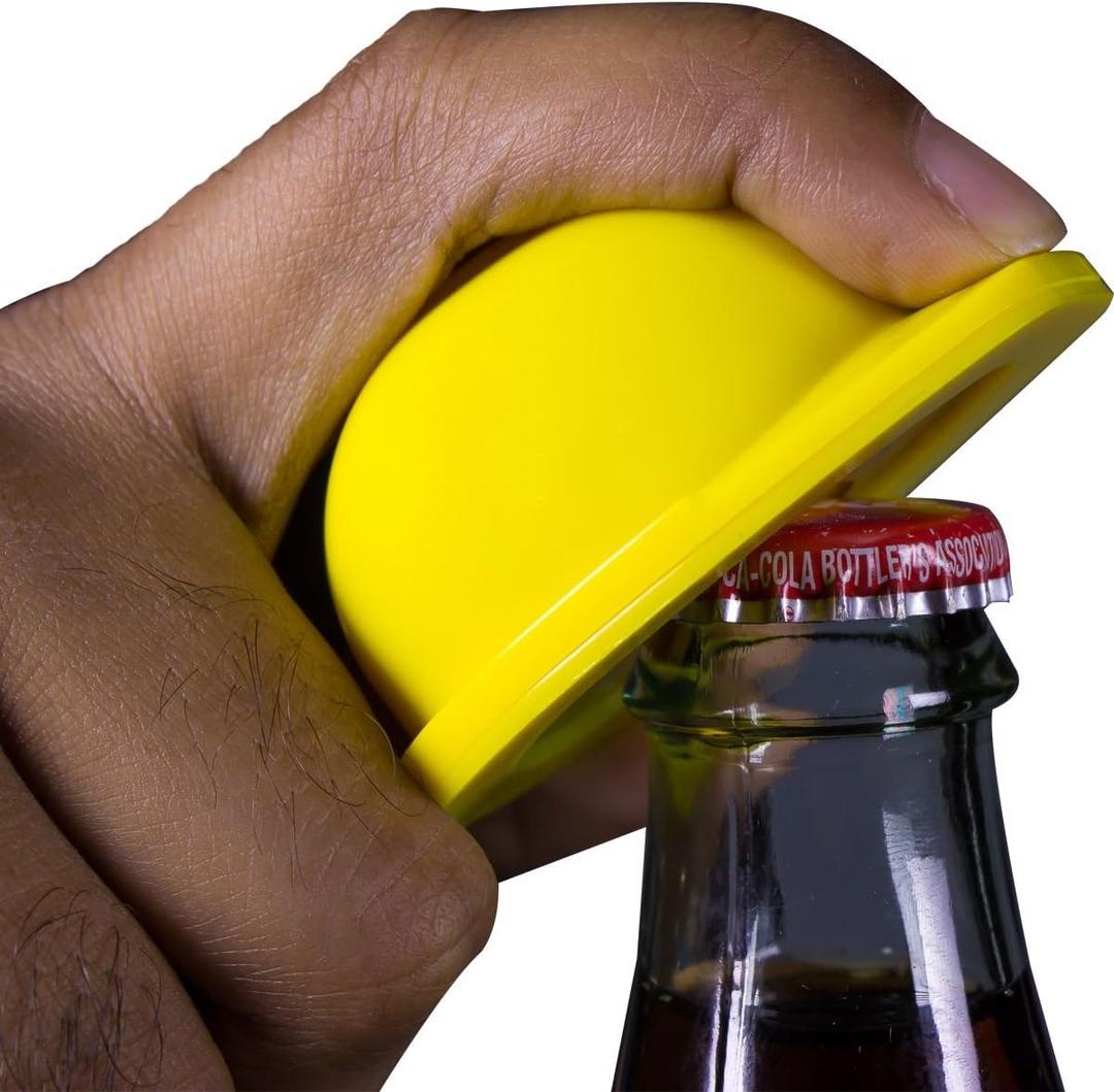 Windy City Novelties Construction Hat Key Chain with Bottle Opener - Set of 12 (Yellow)