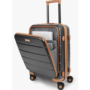 20'' Expandable Carry on Luggage Front Opening,Carry-on Suitcase with Wheels,ABS+PC Hard Shell Suitcases with TSA LOCK,Lightweight Luggage for Women Men Travel,20''