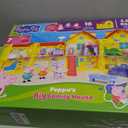 Peppa Pig Peppa's Big Family House Playset with 3 Figures, 11 Accessories, 2025 Version with Baby Evie, Preschool Toys for Girls and Boys 3 and Up, Over 2.5 Feet Wide