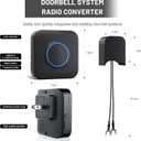Wireless Doorbell Chime for Blink video Doorbell (1st gen)/(2nd gen) for Home, Long Range and Mutiple Chimes, Led Indicator Door Chime for Home/Office/Classroom
