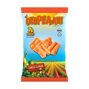 The Daily Crave Chili Lime Utopeah-ah Protein Chips Gluten Free, Non-GMO, 7g Plant-Based Protein, Kosher, Peanut & Treenut Free 4 Oz (Pack Of 8), Best By Jul 27, 2025