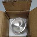 Bekith Mortar and Pestle Sets 18/8 Brushed Stainless Steel Spice Grinder Pill Crusher Molcajete Herb Bowl