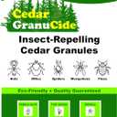 GranuCide Cedar Granules | Cedar Chips for Home & Garden | Repels Ants, Aphids, Spiders, Mosquitos | Smells Great & Easy to Use | 1 Bag (8 lbs)