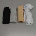 wirarpa Women's Boyshorts Panties Cotton Boxer Briefs for Ladies Underwear Shorts with Cotton Crotch 4 Pack (Medium, Black/Heather Gray/White/Nude)