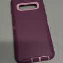 AYMECL for S10 Case,Galaxy S10 Case,[Military Grade] 3 in 1 Full Body Shockproof Dust/Drop Proof Heavy Duty Protection Cover,for Samsung Galaxy S10 6.1 Inch,Pink+Wine Red