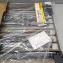 Cumbor 29.7-48" Baby Gate for Stairs, Mom's Choice Awards Winner-Dog Gate for Doorways, Auto Close Safety Pet Gate for Dogs Indoor, Easy Install Pressure Mounted Child Gate with Walk Thru Door, Brown