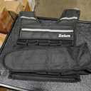 ZELUS 23lb|45lb Weighted Vest with Iron Weights for Exercise, Adjustable Weight Vest for Men, Workout Vest for Home Workouts Cardio Strength Training Weight Loss (Black)